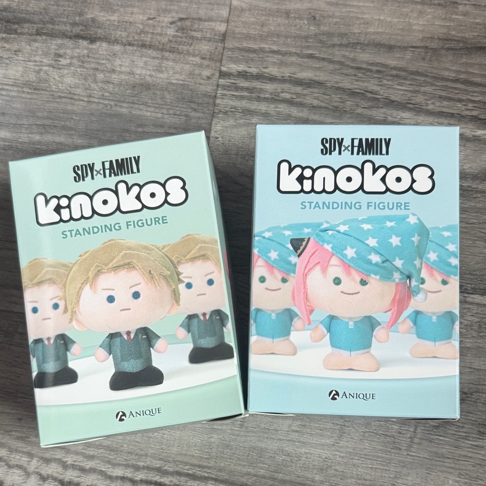 ✨SPY×FAMILY Kinokos Standing Figures – Loid & Anya Forger – Brand New in Box✨